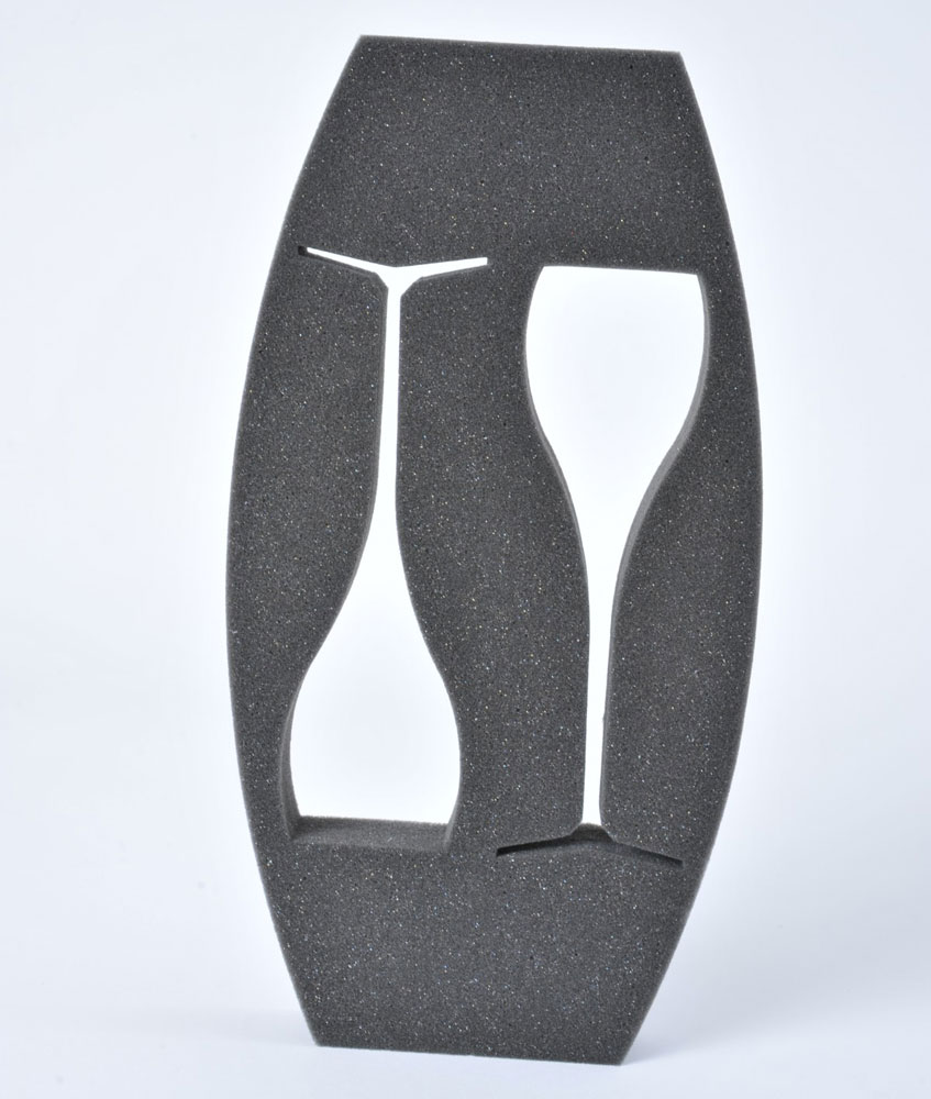 Plaques De Mousse Haute Densité Autocollantes - Protection Bords De Porte, Pare-chocs, Murs - Noir, 4 Pièces, Extérieur/intérieur